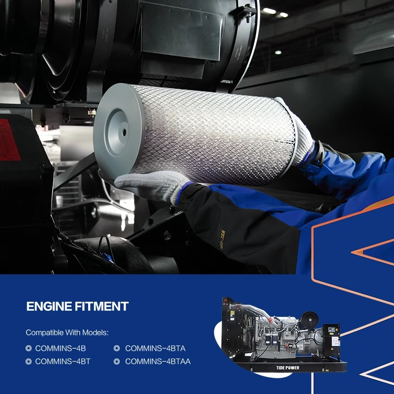 Filtre à air KW1524 compatible avec les moteurs diesel Cummins 4BT3.9, 4B3.9, 4BTA3.9-G11, 6BT5.9 et B3.9L