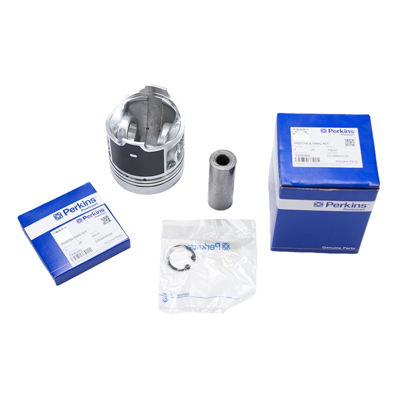Kit piston et segments d'origine Perkins T436364 pour moteurs 403D-17 et 404A-22