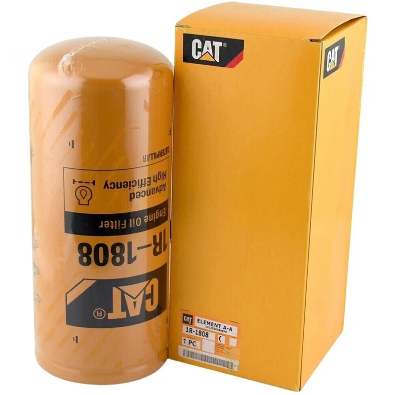 Filtre à huile Caterpillar 1R1808 compatible avec les moteurs Caterpillar 3306B et C-12