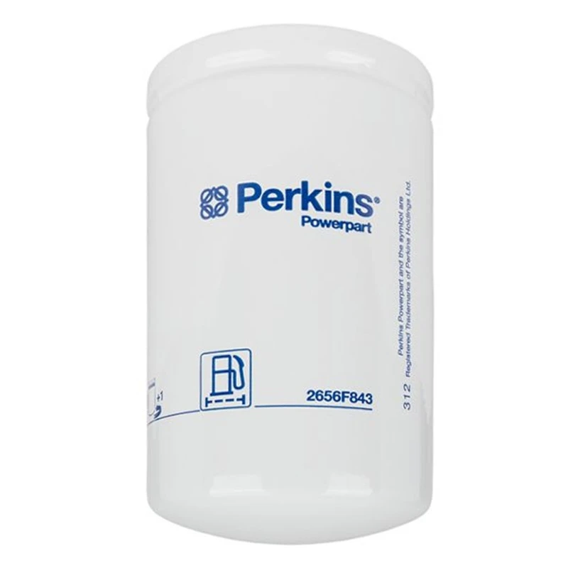 Filtre à carburant Perkins 2656F843 compatible avec le moteur Perkins 1104D-E44T