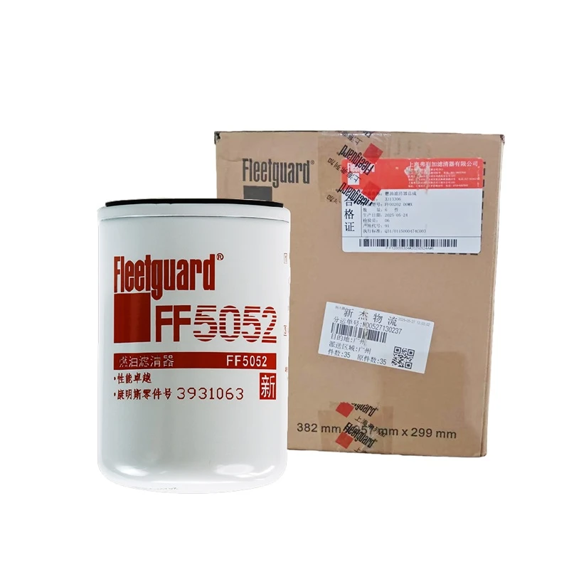 Filtre à carburant Fleetguard FF5052 compatible avec les moteurs Cummins B4.5 et 4B3.9-G