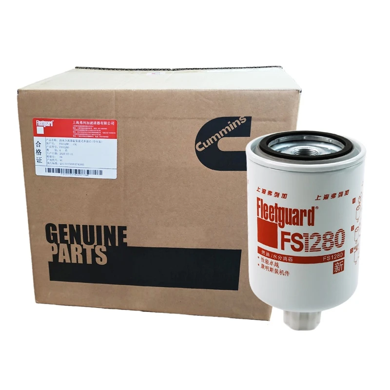 Séparateur eau/carburant Fleetguard FS1280 compatible avec Cummins 6B5.9