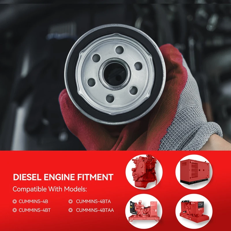 Filtre à huile Fleetguard LF3345 compatible avec Cummins 4BT3.9-G, B3.9