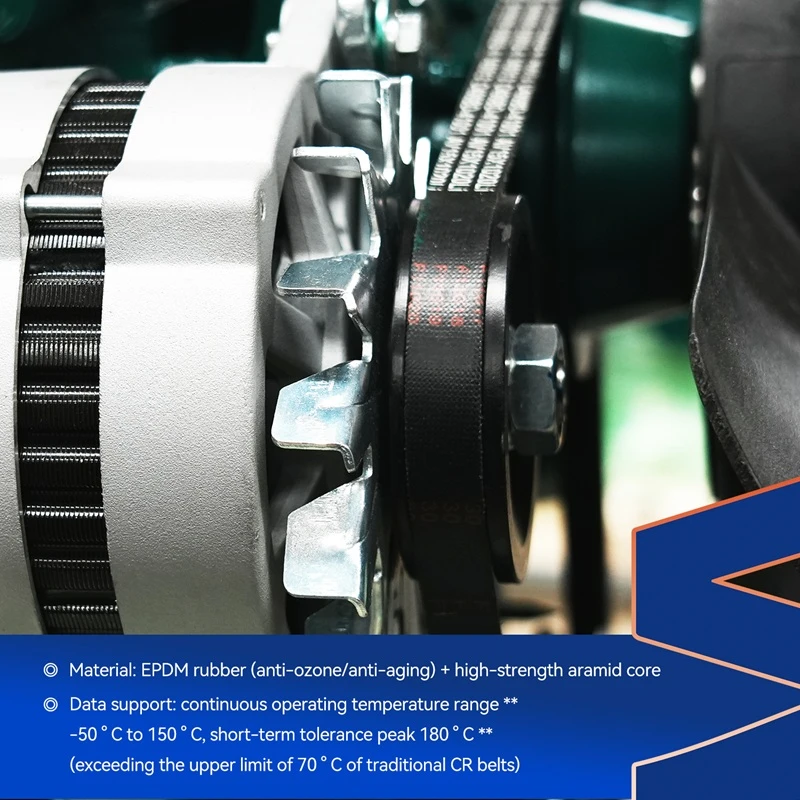 Courroie trapézoïdale Cummins 3288790 compatible avec Cummins 4B3.9-G1