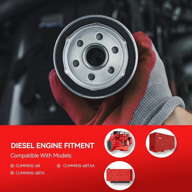 Filtre à huile Fleetguard LF3349 pour moteurs Cummins série 6BT